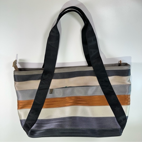 Harveys Striped Tote in Black, Cream, and Brown - Picture 8 of 13